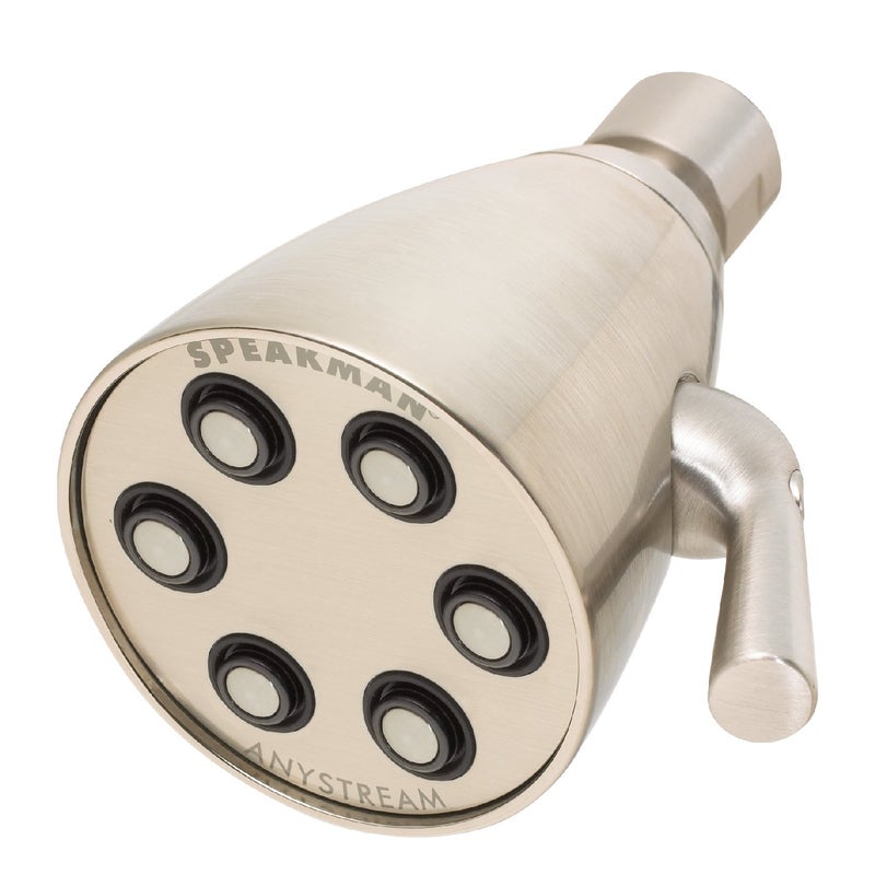 Speakman S-2252-BN Signature Brass Icon Anystream High Pressure Adjustable Shower Head, Brushed Nickel - Image 1